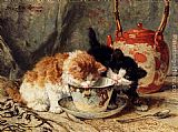 Tea Time by Henriette Ronner-Knip